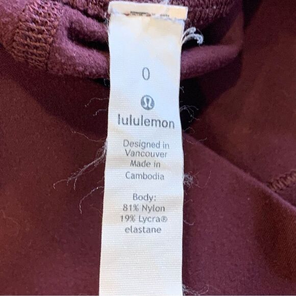 Lululemon Align High-Rise Pant 28" Garnet Size 0 - Picture 6 of 9